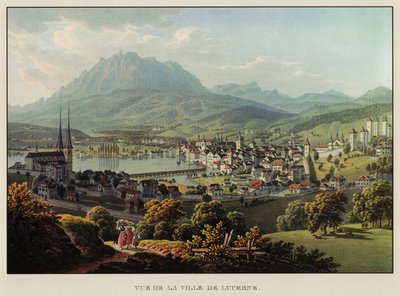 Vista della città di Lucerna da Gabriel Ludwig Lori